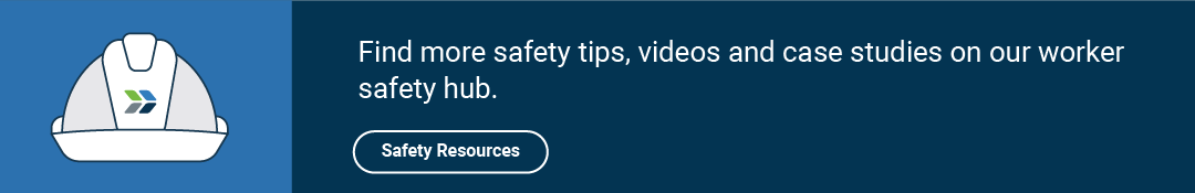 banner for contractor safety resources with button linking to external contractor safety site